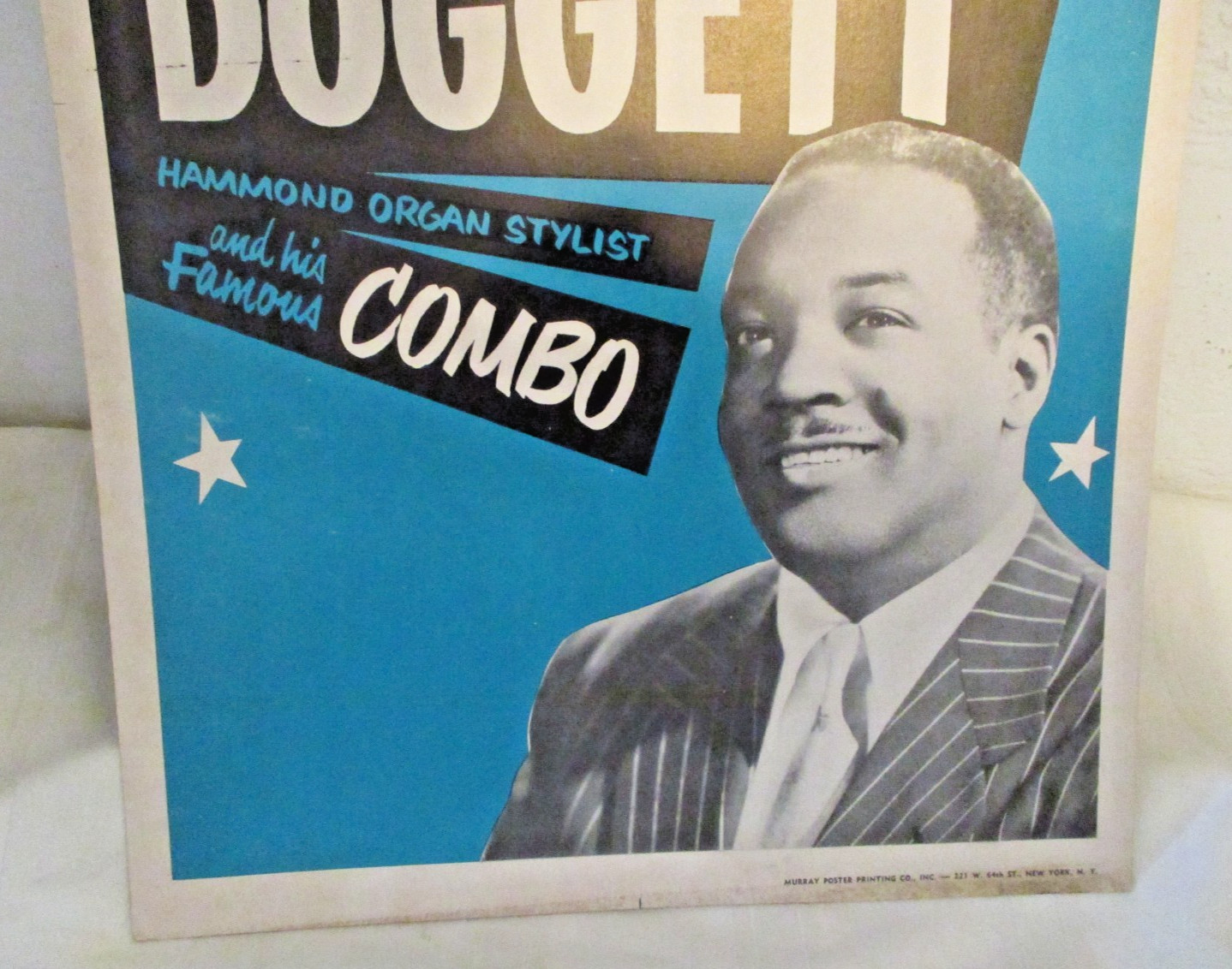 Orig. Vintage Bill Doggett & his famous Combo at the Mambo Club Poster cardboard