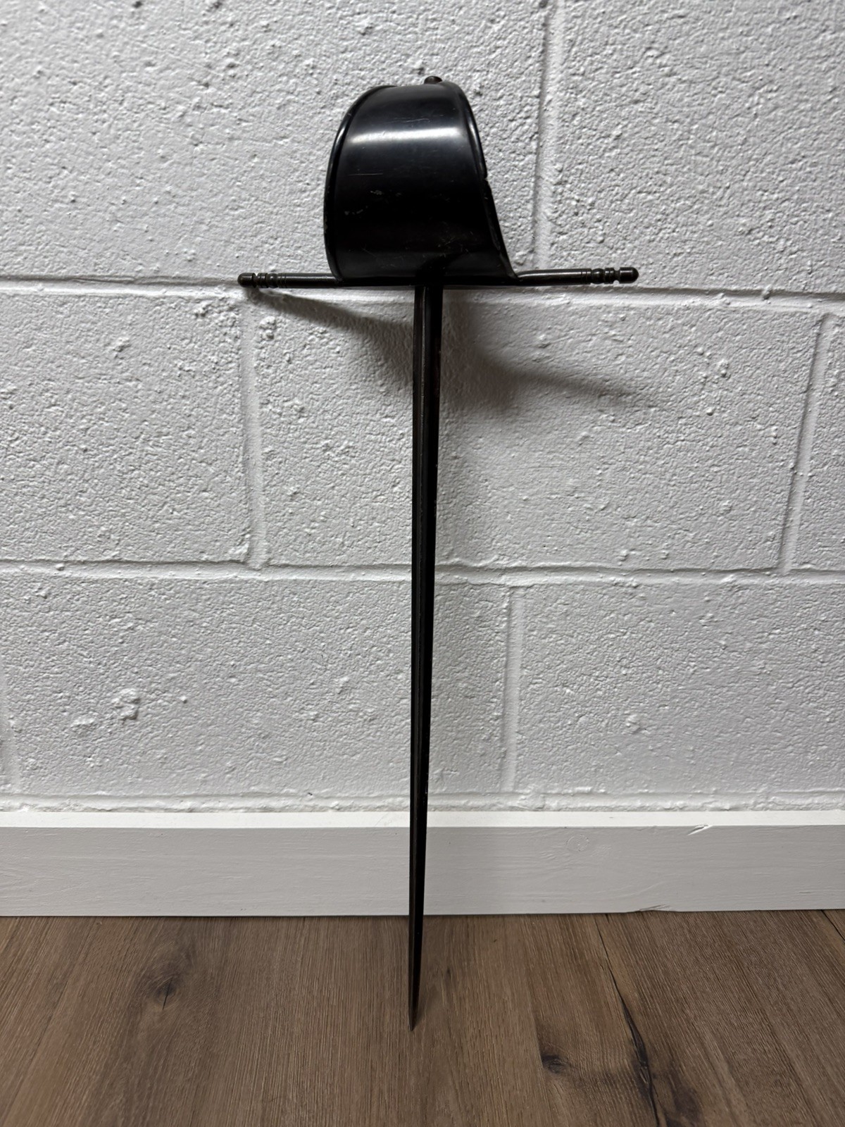 Antique Vintage 19th Century Sword Made In Spain Trefoil Blade Wood Handle