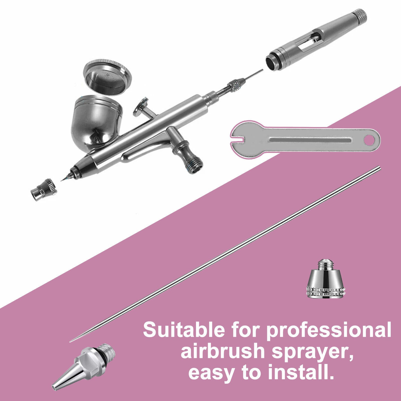 0.2/0.3/0.5mm Airbrush Nozzle Needle Set for Airbrushes Spray Gun Replacement