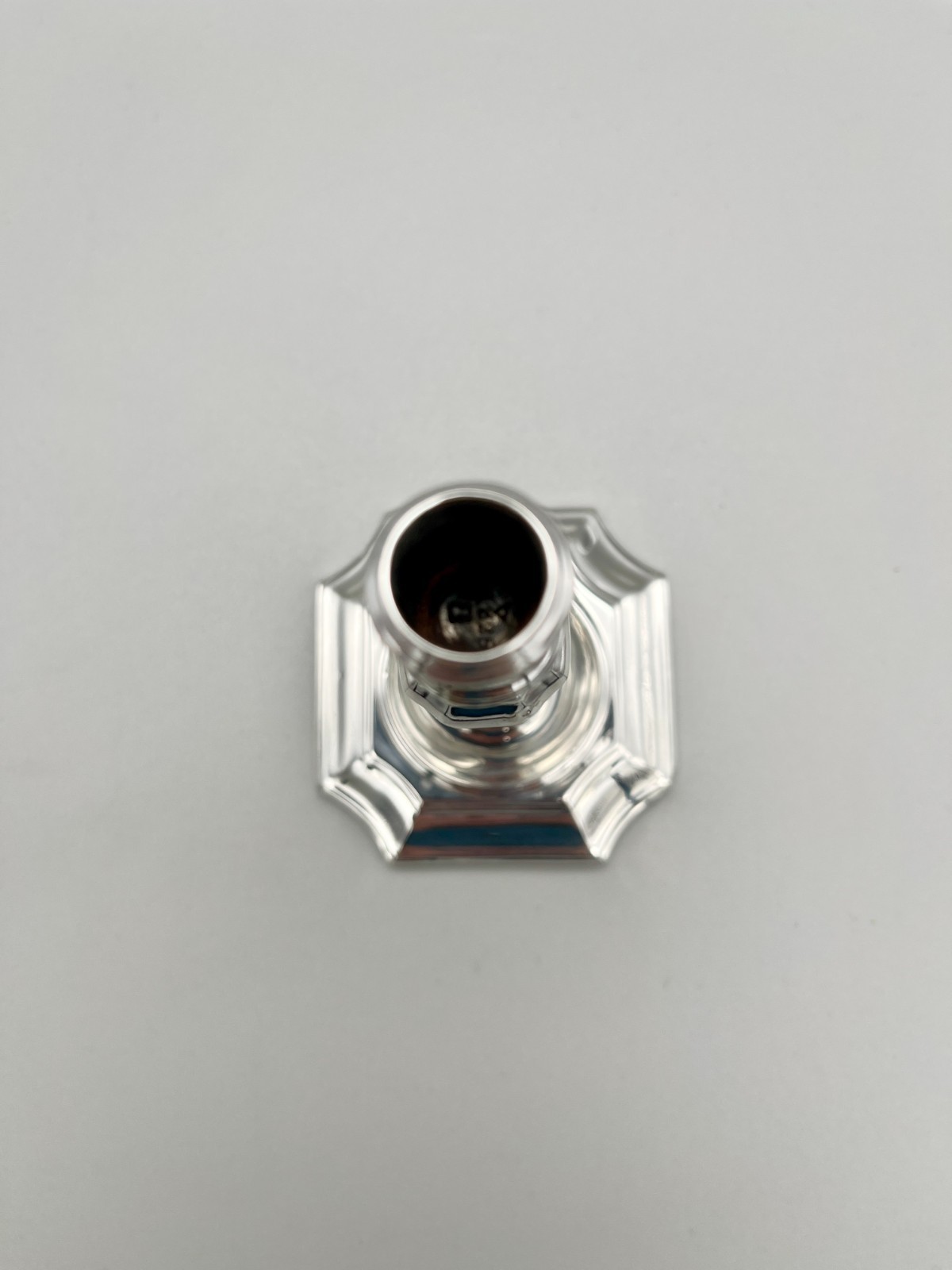 VICTORIAN STERLING SILVER TAPERSTICK, HAWKSWORTH, EYRE & CO, LONDON, 1897