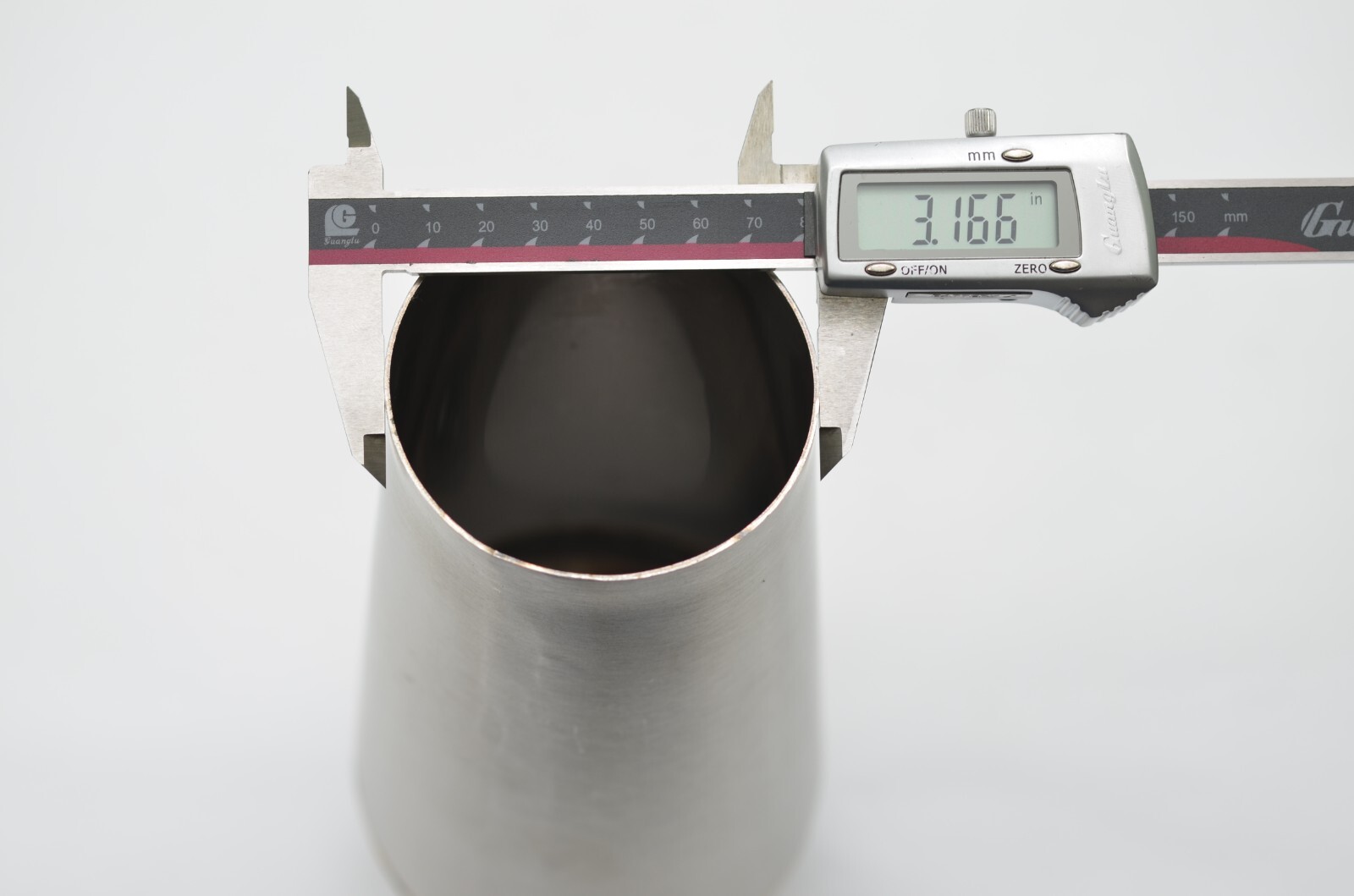 1320 Performance 3 inch megaphone Stainless Reverse Cone collector & o2 bung V1