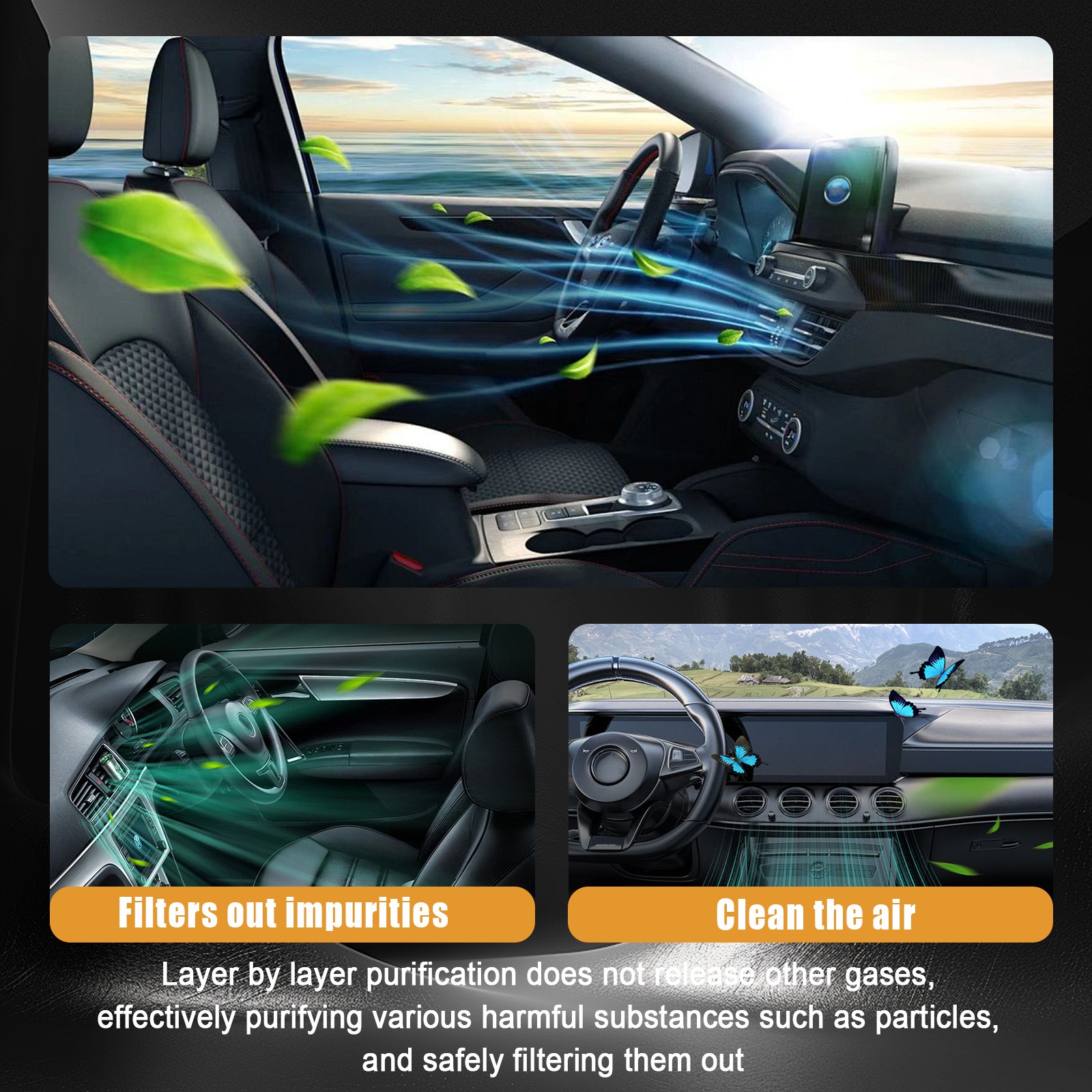 Fits Lincoln MKC Car For Ford Escape Focus Connect Transit Cabin Air Filter