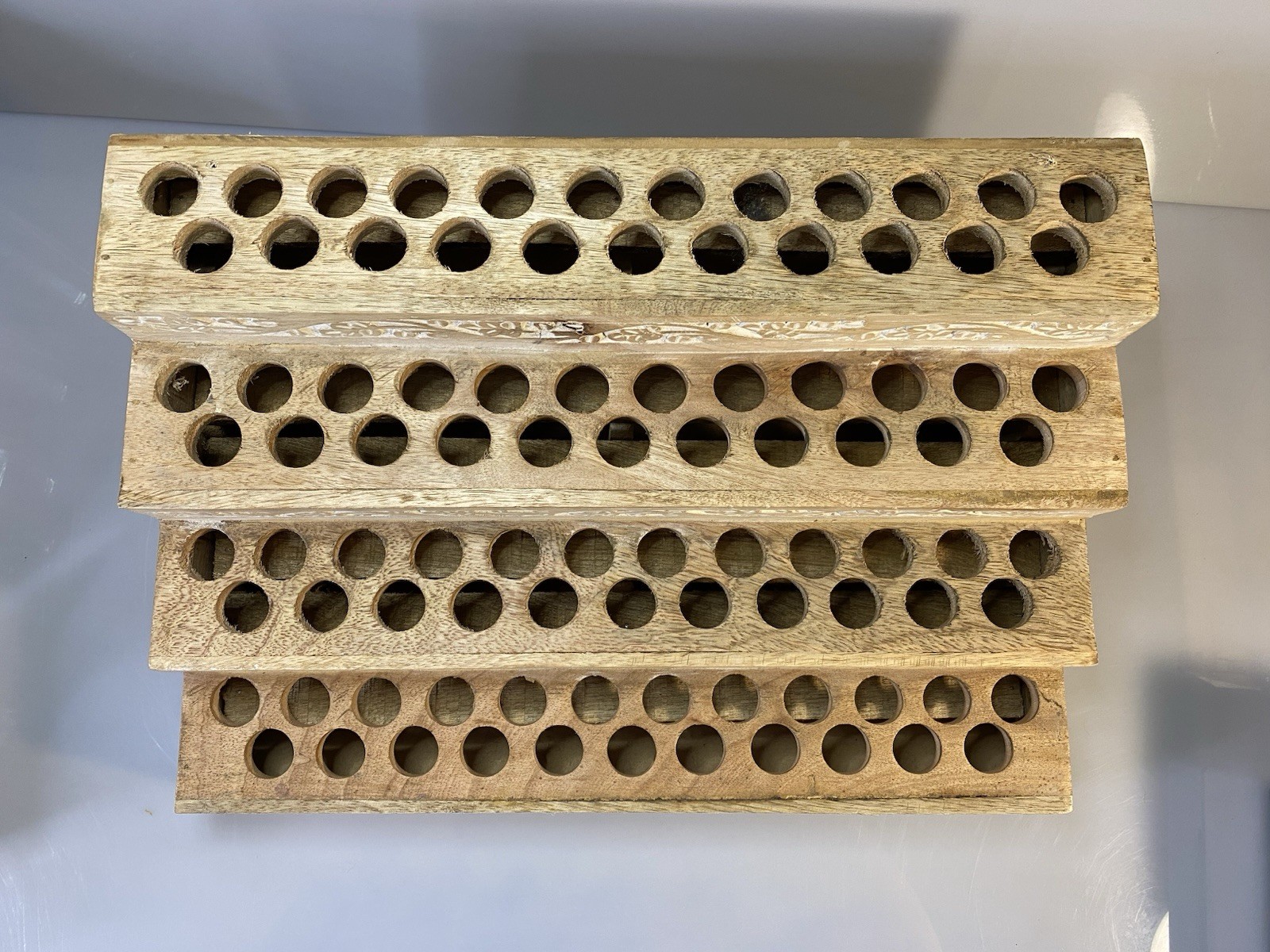 Set Of 2 Tiered Decorative Wooden Display Stands 92 Small items Ea. (184 Total)