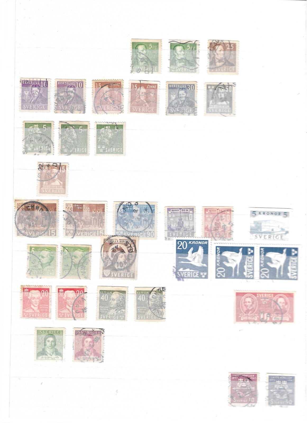 Excellent Sweden collection in stockbook!!