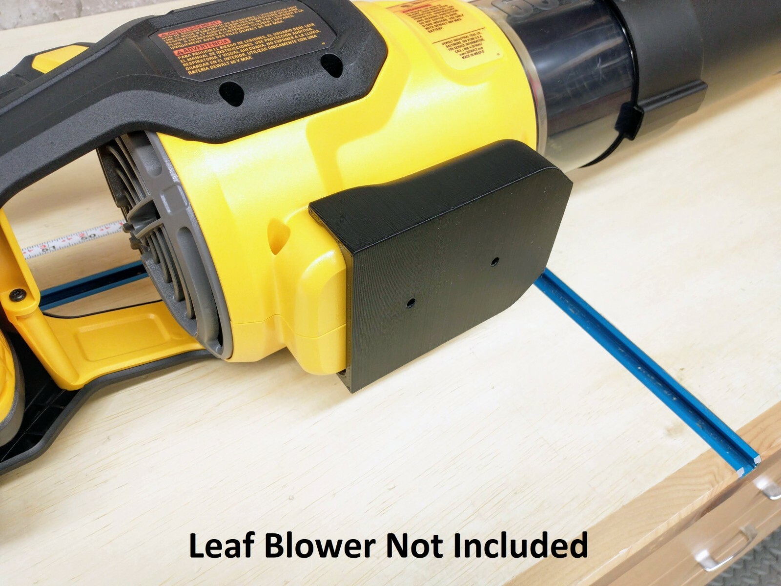 Wall Mount for DeWalt 60V Flexvolt DCBL772 Leaf Blower w/Optional Battery Mount