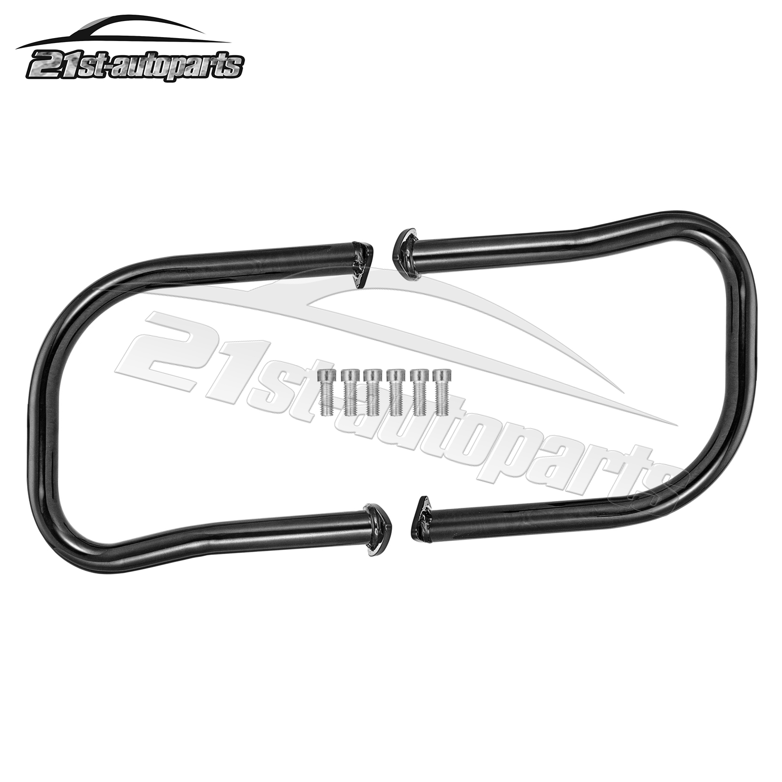 Gloss Black Rear Saddlebag Guard Highway Crash Bar For 2020-UP Indian Challenger