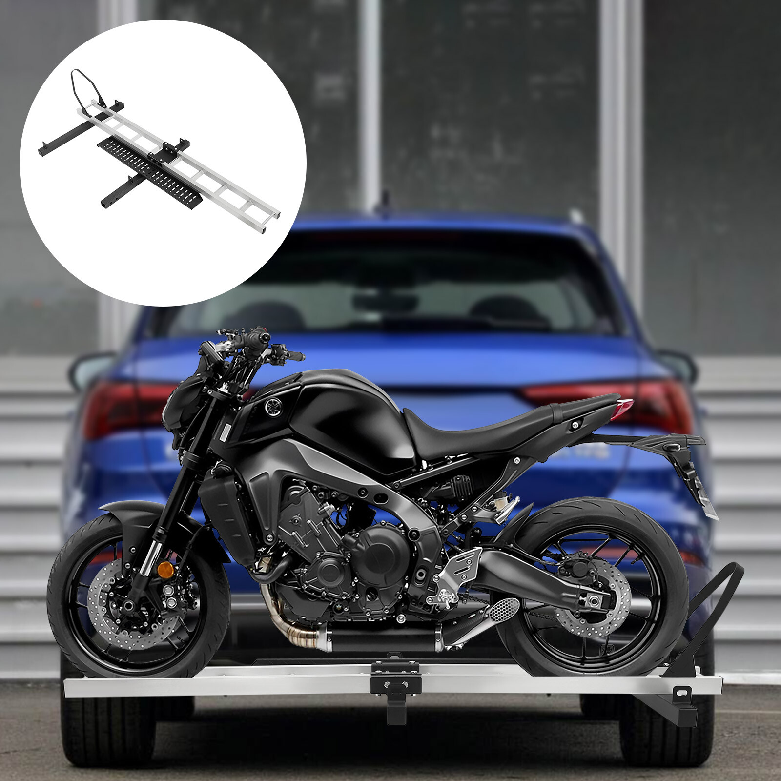 Motorcycle Carrier, Aluminum Hitch Carrier for Dirt Bikes, Motorcycle Bracket