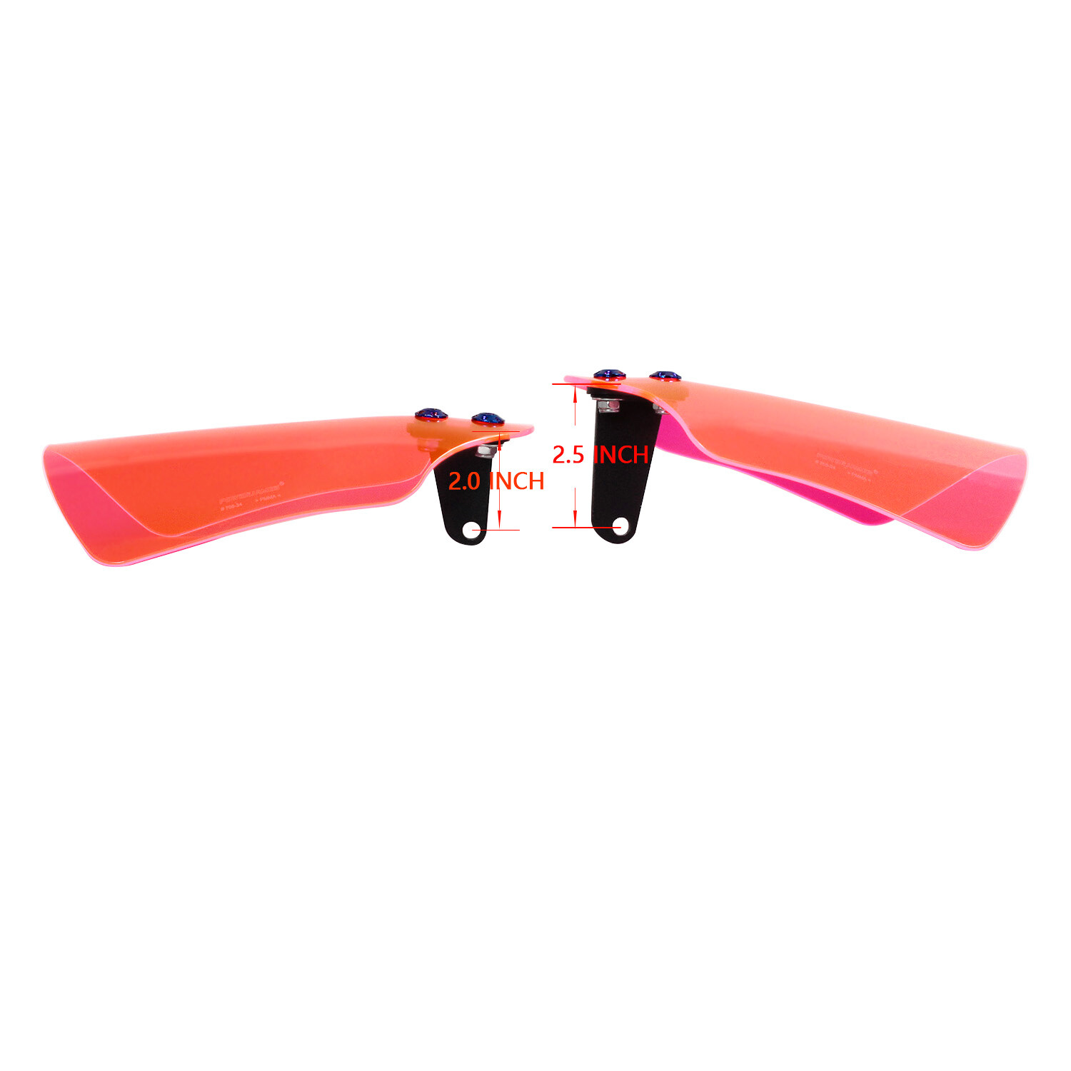 PMMA Acrylic Hand Grips Guard Protector Wind Deflector For Harley FXBR FXBB FXLR