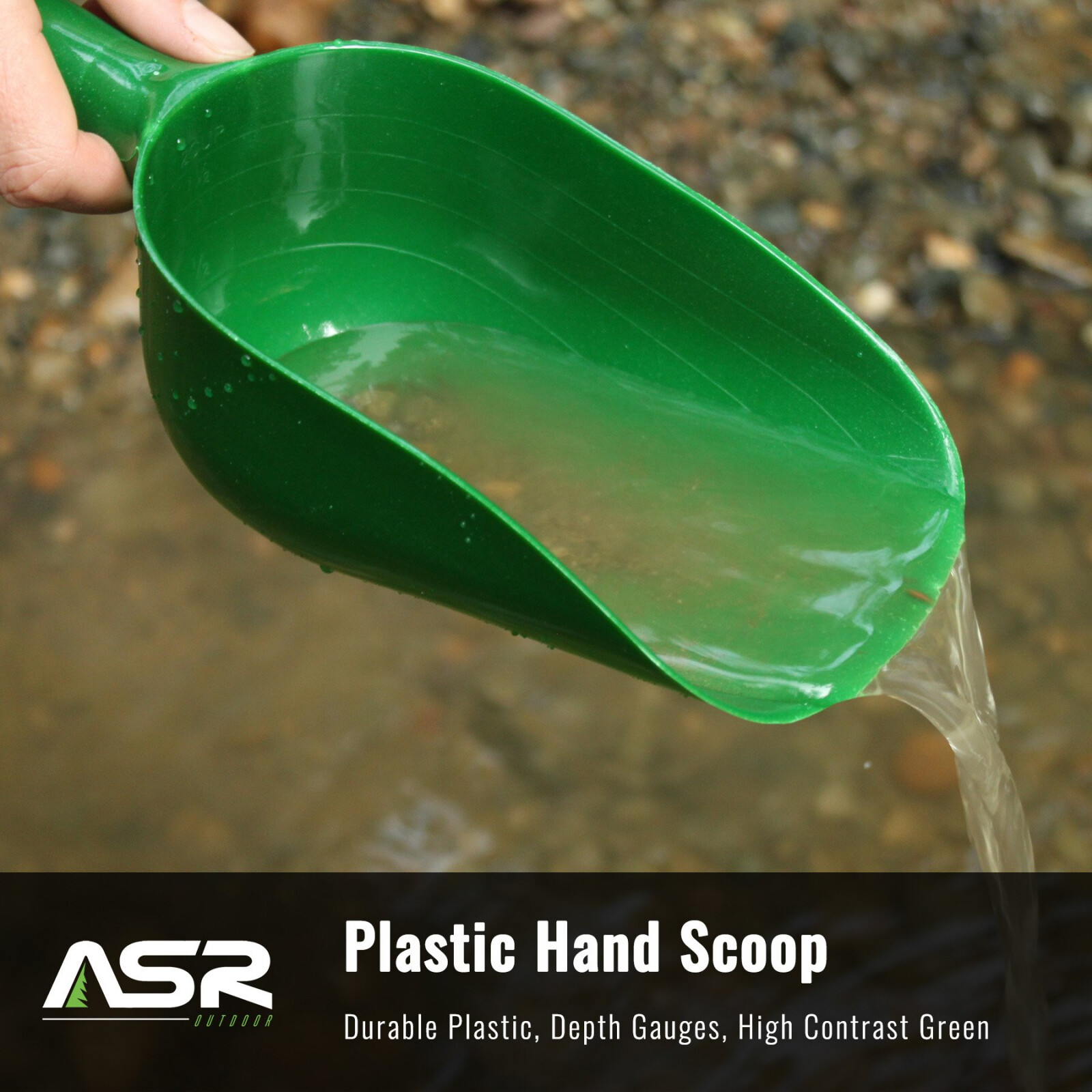 ASR Outdoor Heavy Duty Hand Scoop Trowel For Gold Panning Dredging Sluice