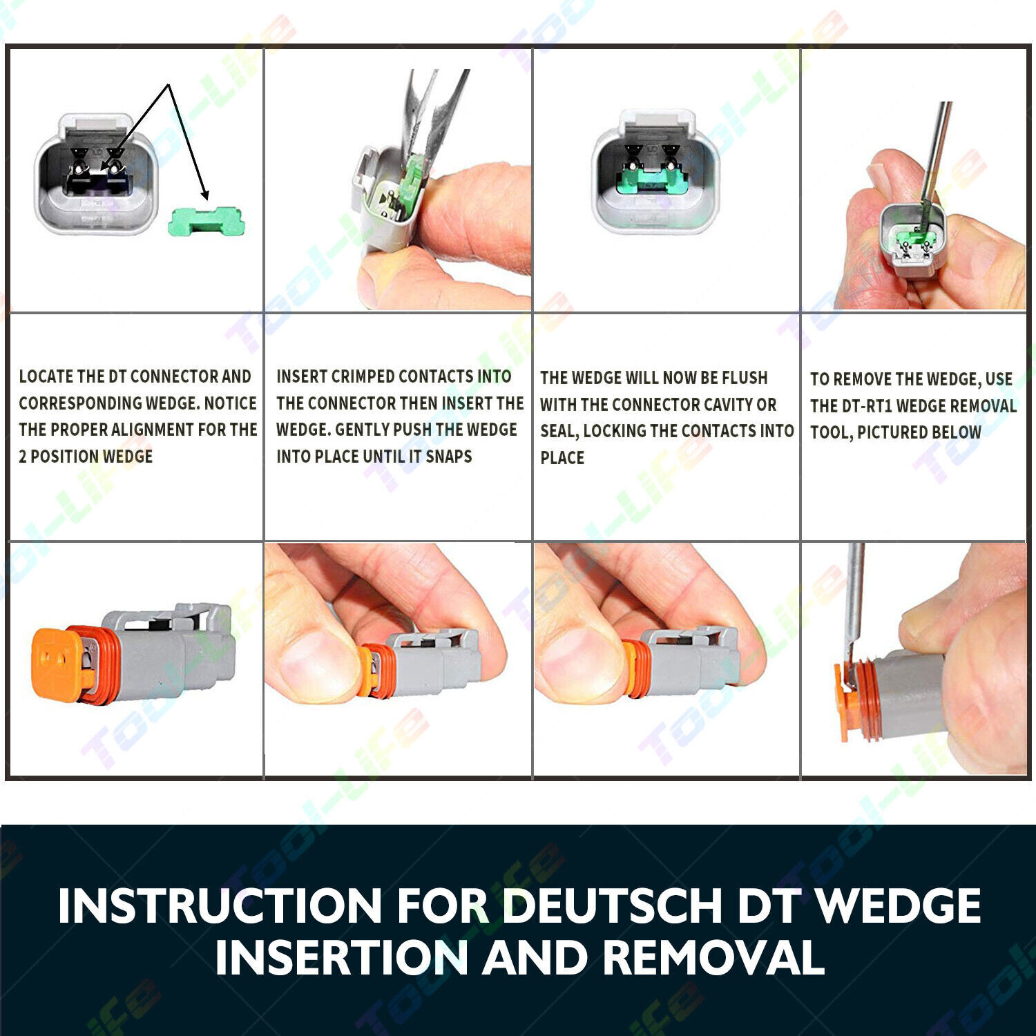 Deutsch DT Connector Plug Kit 438pcs With Crimp Tool Automotive
