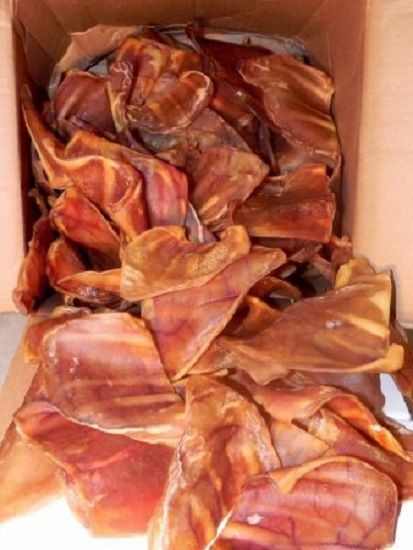 Pig Ears 100 Count FULL Pork for Dog 100% Natural Pork Dog Treats USA Made