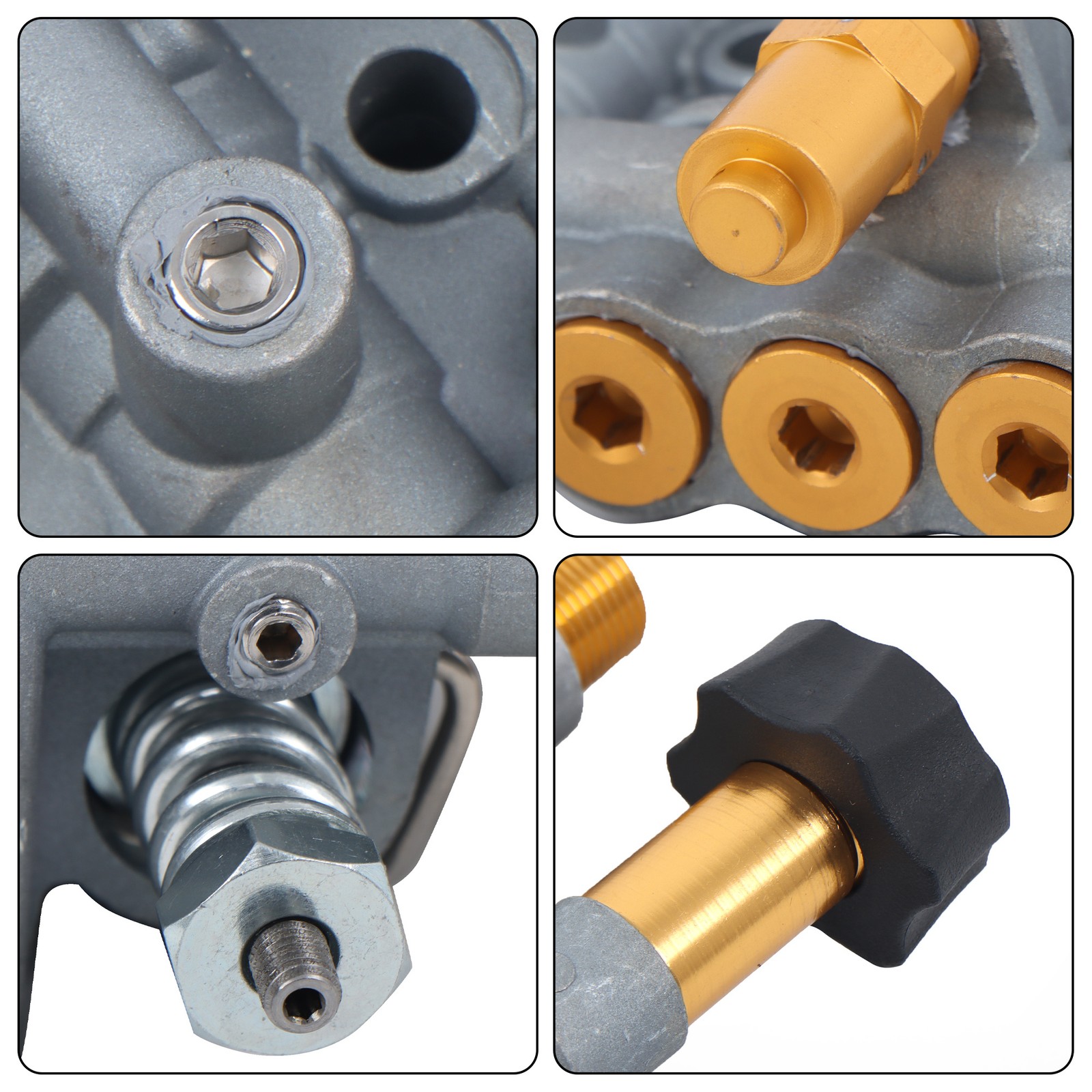 Pressure Washer Pump Manifold Kit 7108366 With Mounting Bolt Washer Pump Sliver