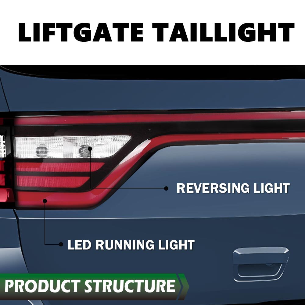 68453659AA Tail Light For 2014-2022 Dodge Durango Liftgate Lamp w/ Camera Hole