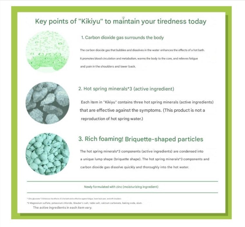 Bathclin Kikiyu Carbonated Bath Salt Relaxing Soak- Long-Lasting Bubbles 480g