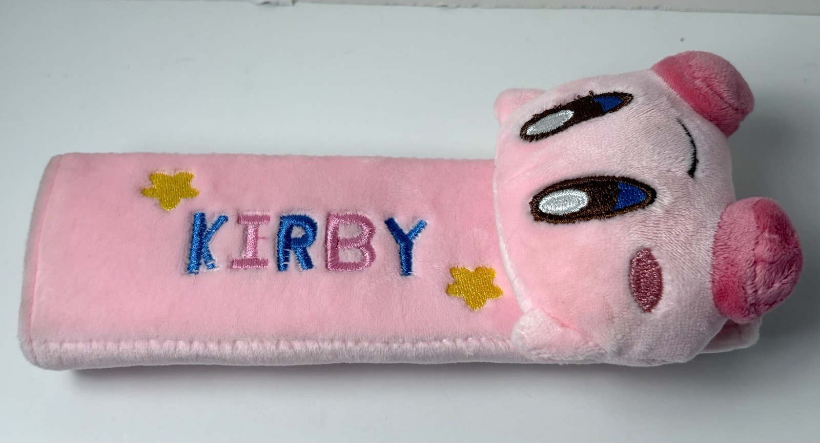Nintendo KIRBY Plush Car Seat Belt Shoulder Cover 7 inches long 3 inches wide