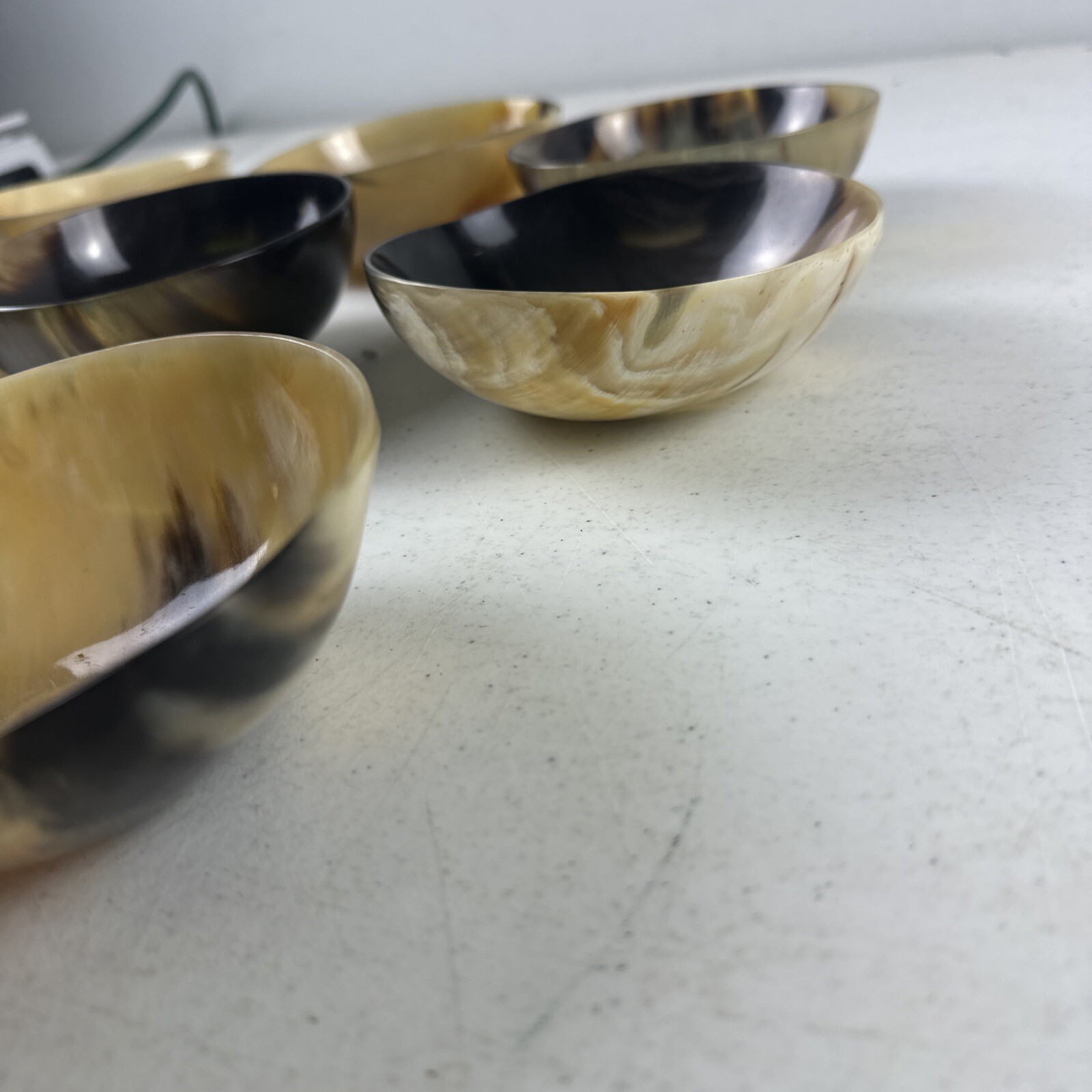 Medieval Offering Bowl Handmade Polished Horn : 4 3/4” Tall And 2” Wide