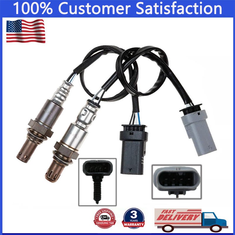 2PCS Oxygen Sensor Up+Downstream For Chevrolet Malibu 2.0L 2.5L 2013-2015 4 Cyl