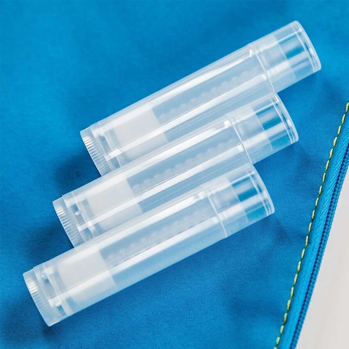 Empty Clear Lip Balm Containers Round Tubes, BPA Free, 100% BPA Free,