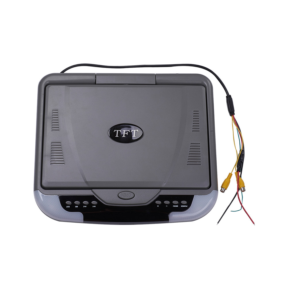 13'' Wide LCD TFT Car Ceiling Flip Down Monitor Auto Roof Mount TV Grey US