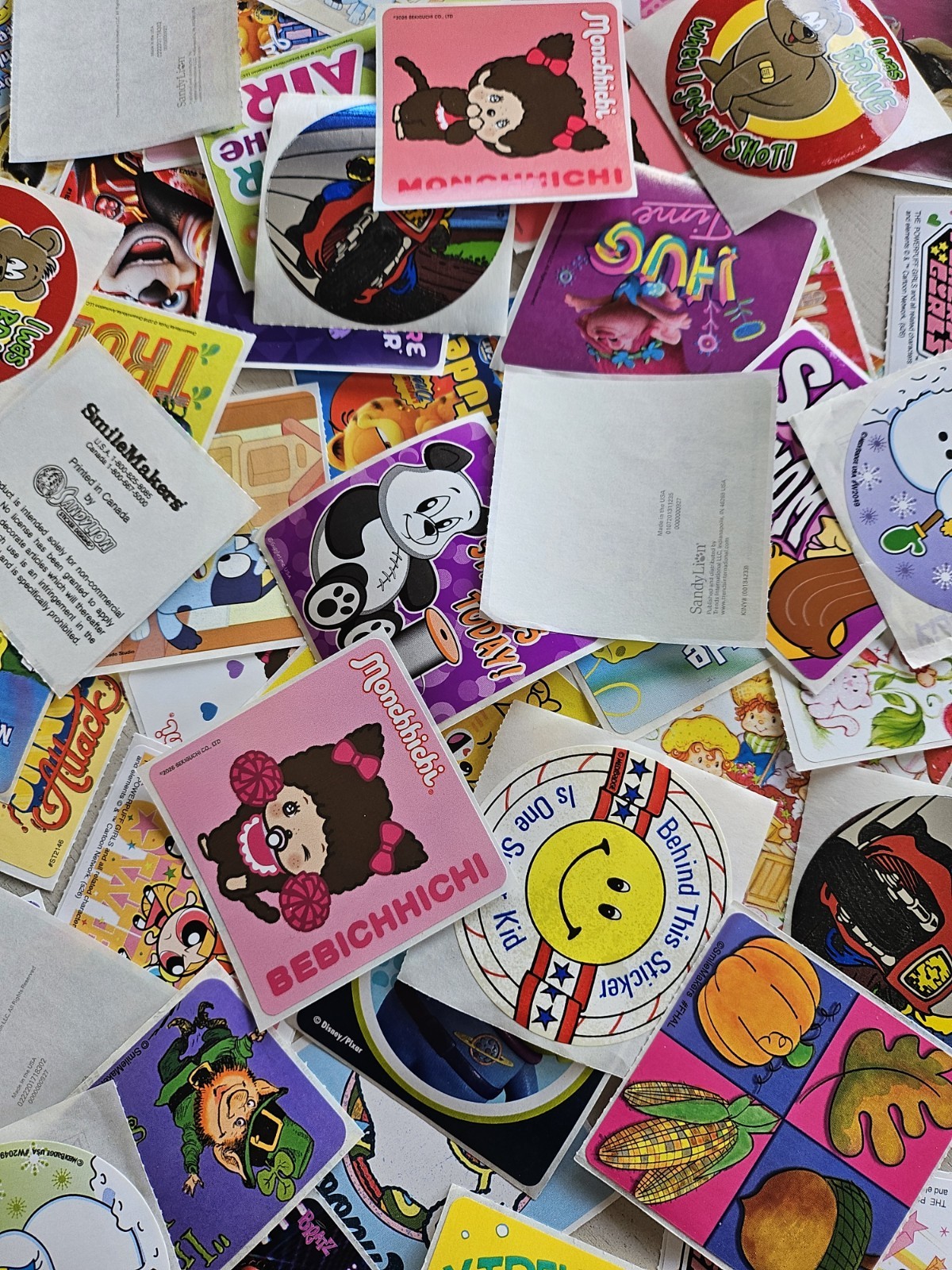 Modern/Vtg Smilemakers Doctor Office Stickers Lot 12 Random Surprise Characters