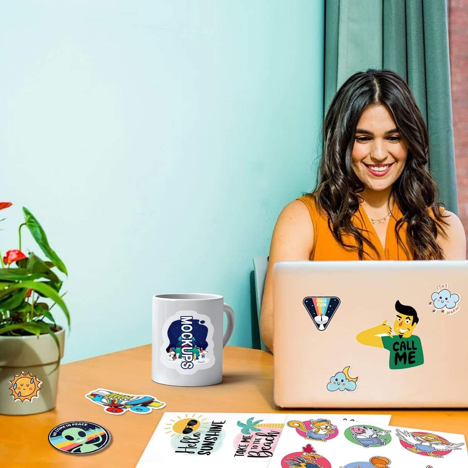 Koala Printable Vinyl Sticker Paper 4 Rolls 13"X32.8 FT Matte White Inkjet Print