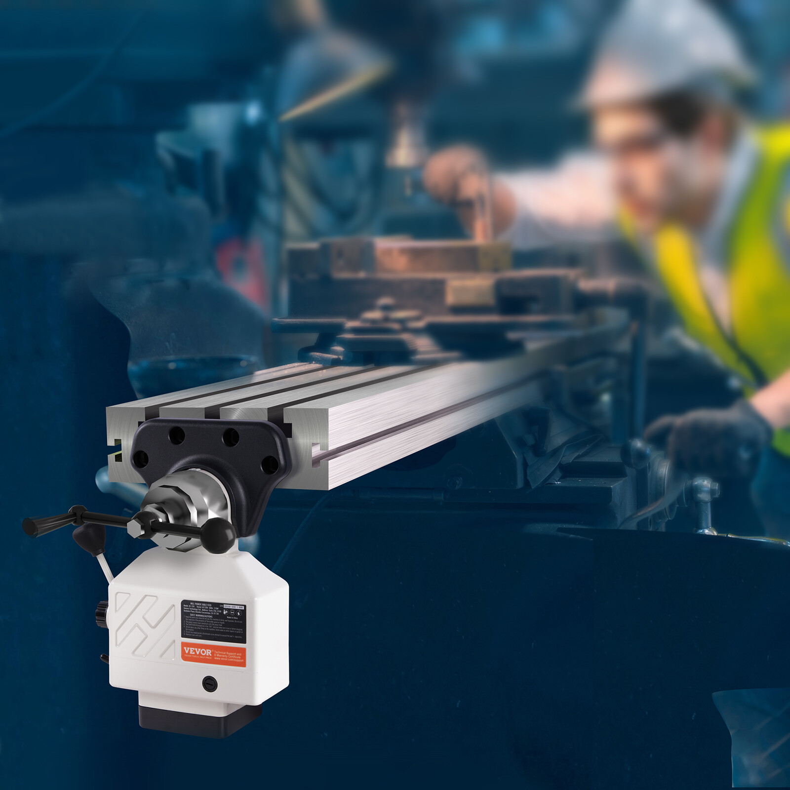 Power Feed X-Axis 150 Lbs Torque for Bridgeport Type Milling Machines 0-200 RPM