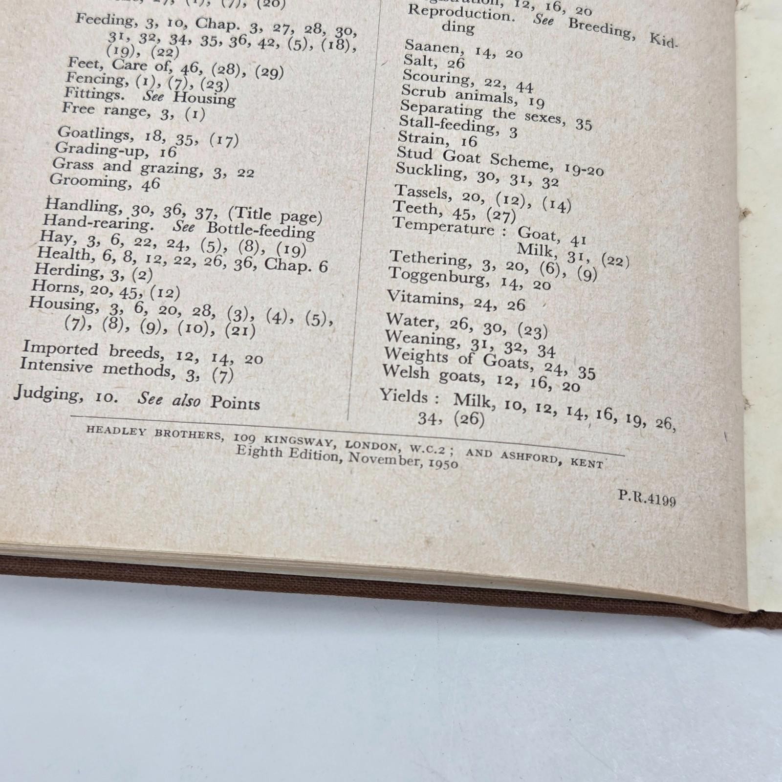 Young Farmers Club Booklet Goat Keeping British Goat Society -x