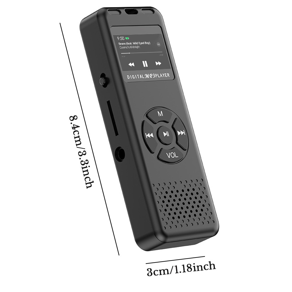 64GB Digital Voice Recorder w/ Playback FM radio Audio Recording & Play Music