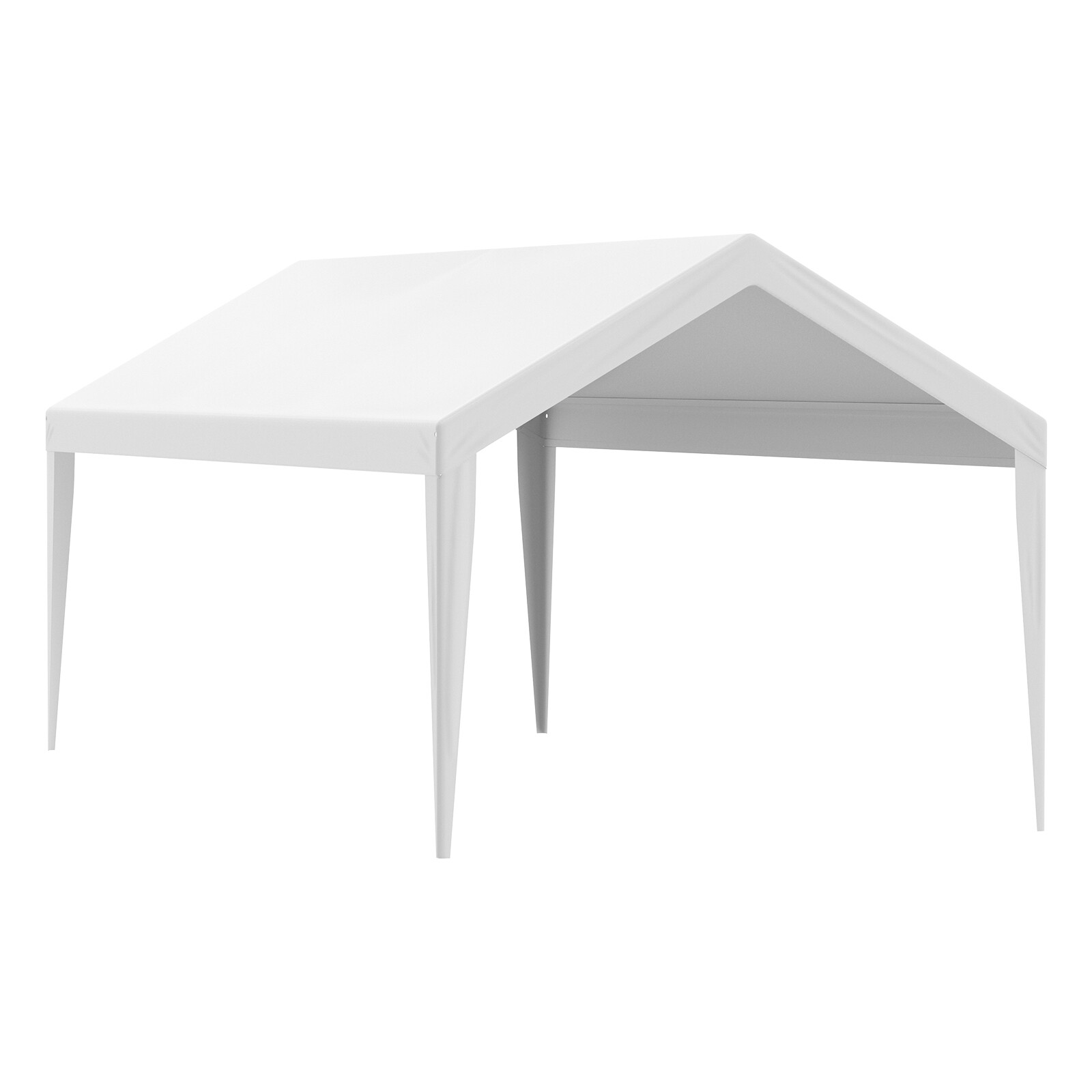 VEVOR Carport Replacement Canopy Car Shelter Tent Cover 10 x 20 ft White