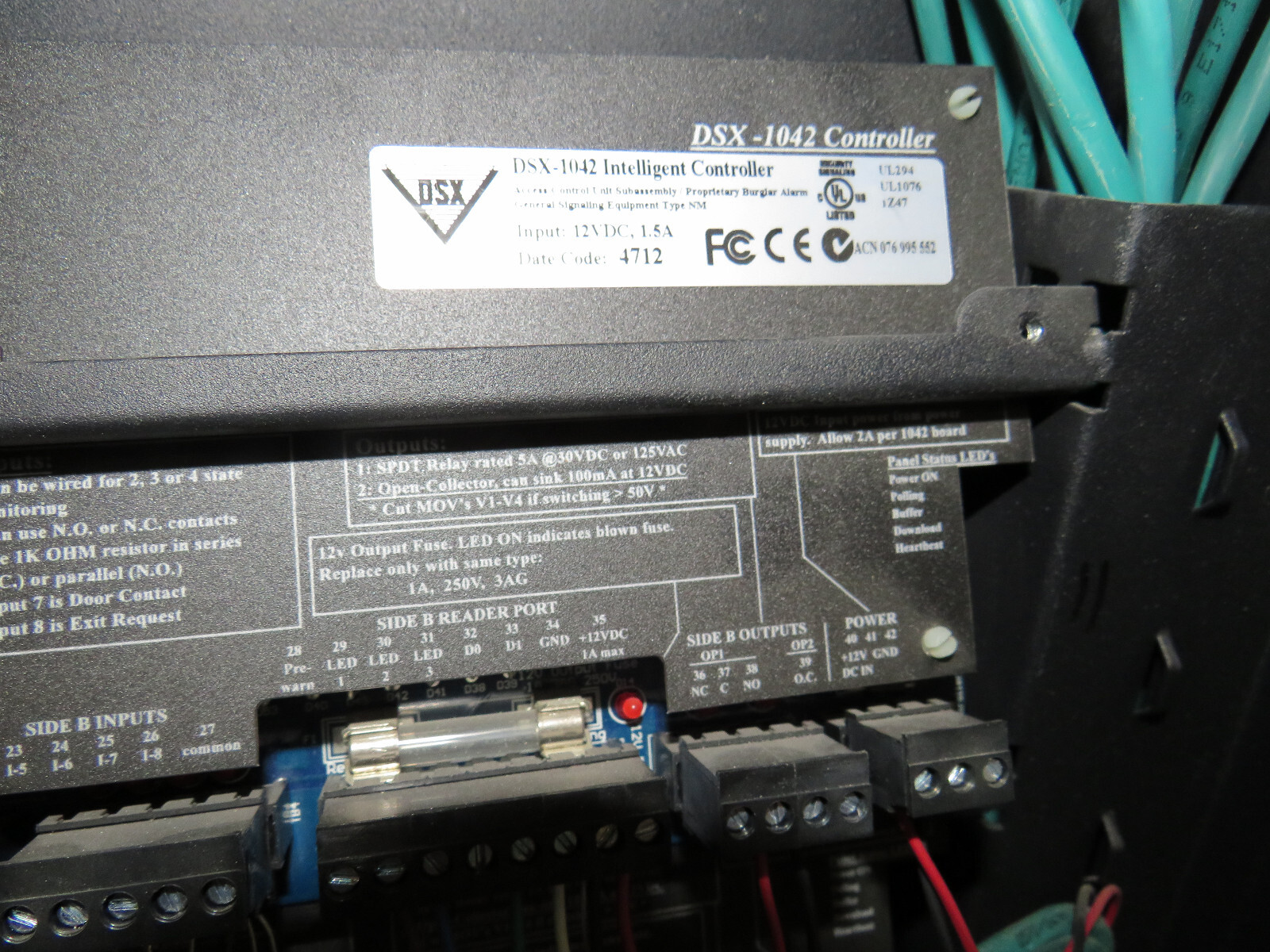 DSX DOOR CONTROLLER ACCESS PANEL DSX-1042 DSX-1040 FULL CABINET 5 BOARDS