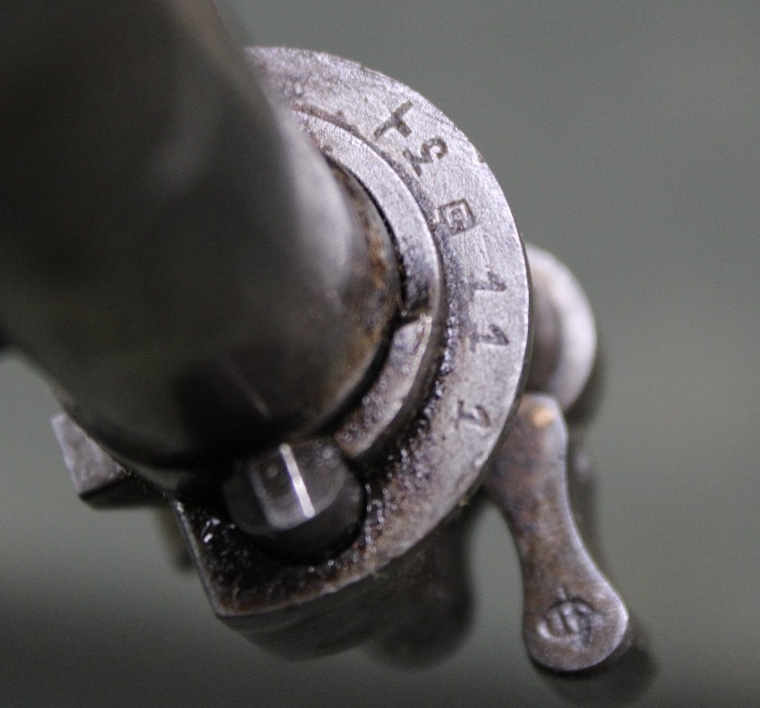 RARE Polish Mauser complete bolt K98 K29 bent handle knurled knob