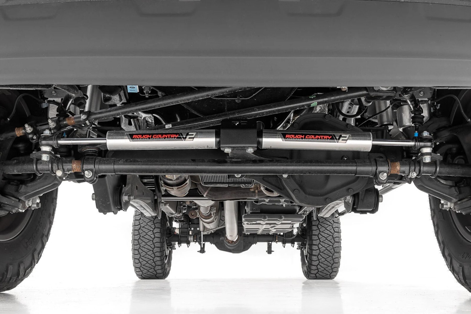 Rough Country V2 Dual Steering Stabilizer for 05-24 4WD Ford F250/F350 8749270