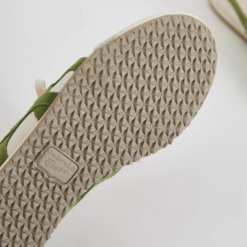 Classic Unisex Onitsuka Tiger MEXICO66 White Birch/Green Athletic Shoes Sneakers