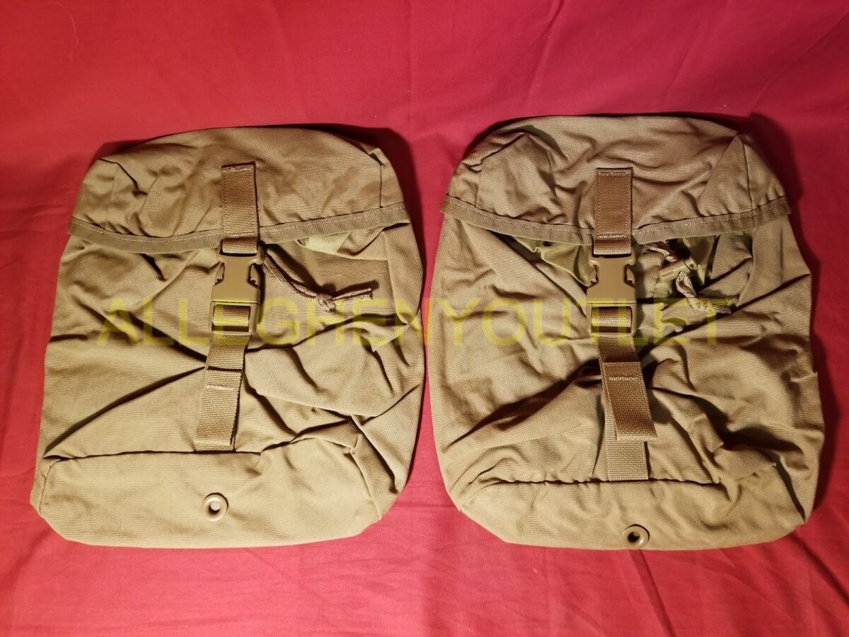 2 Pack NEW USMC FILBE Coyote Brown Sustainment pouch NEW IN BAG