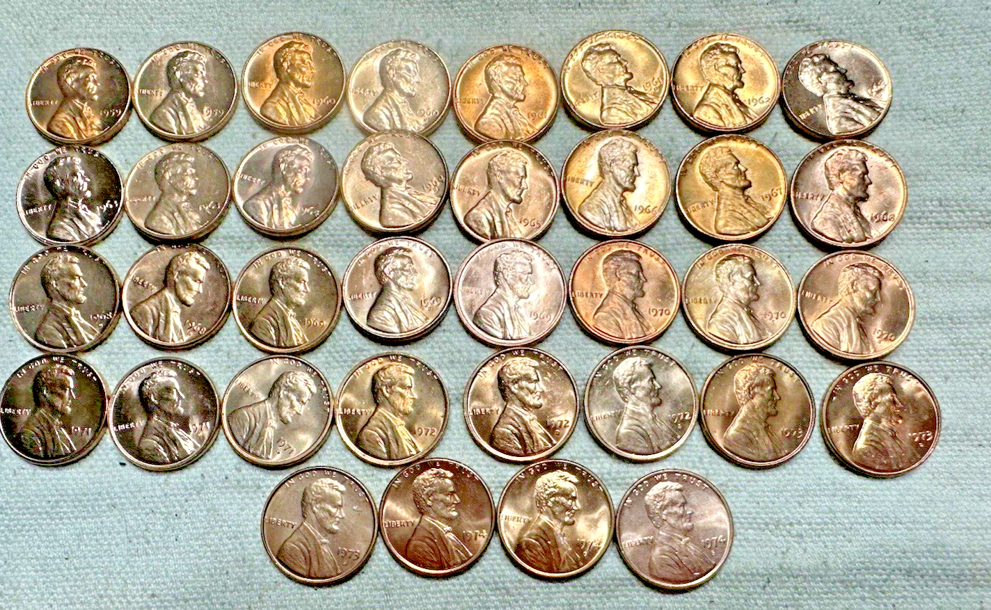 1959 - 2024 P & D S MS Set 148 Uncirculated Lincoln Includes 7 1982 & 60D SD