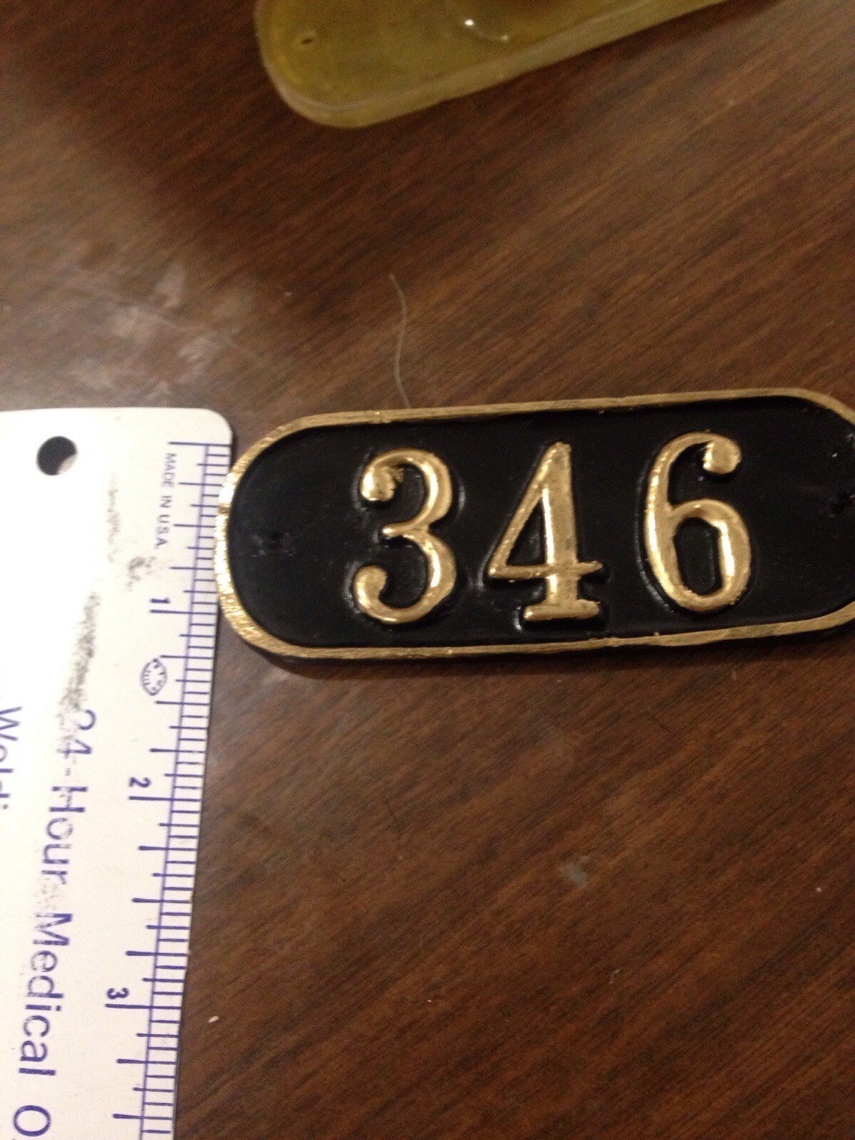 gamewell Police Call box number plate