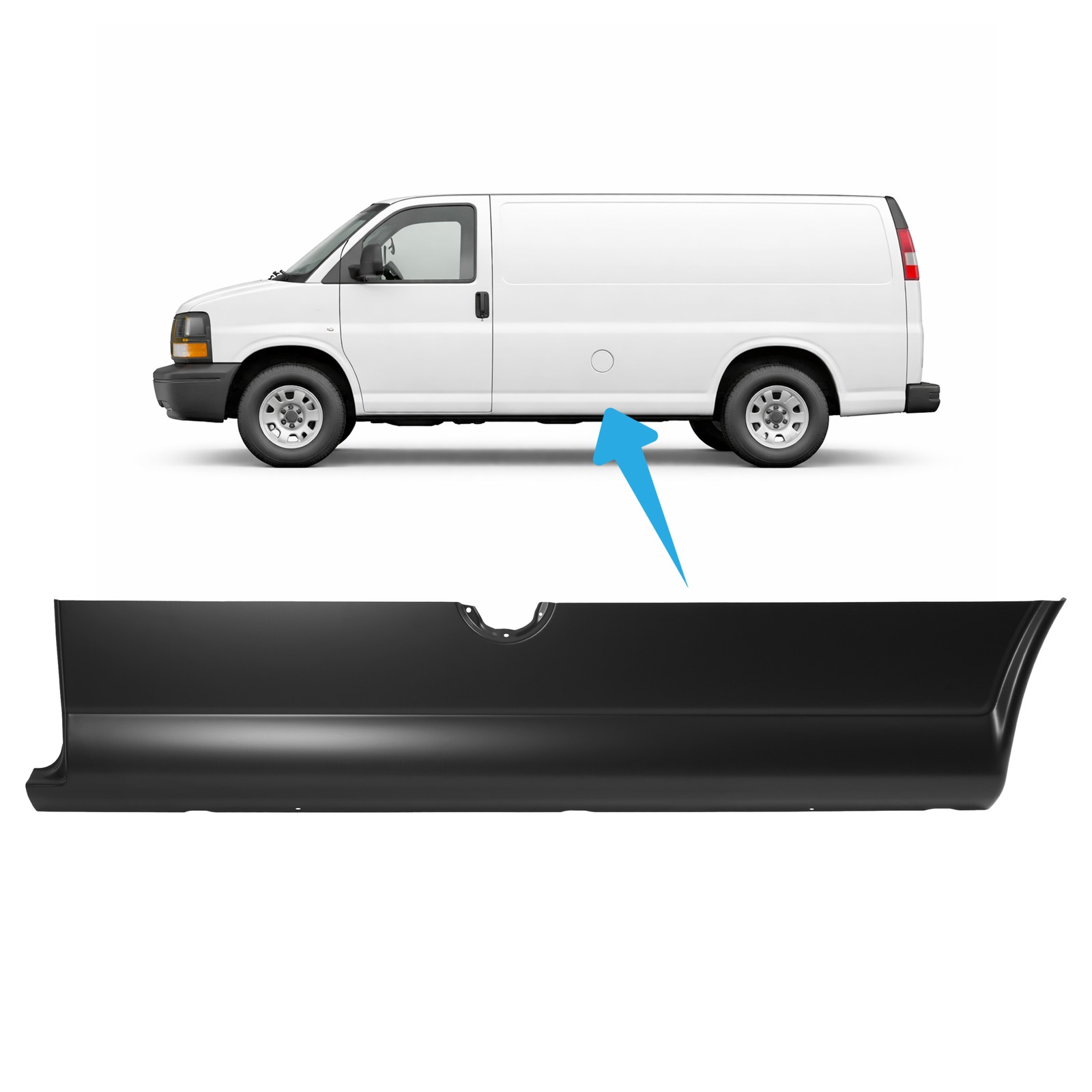 Lower Quarter Panel Patch Driver Side For Chevy Express 2500 1996-2010