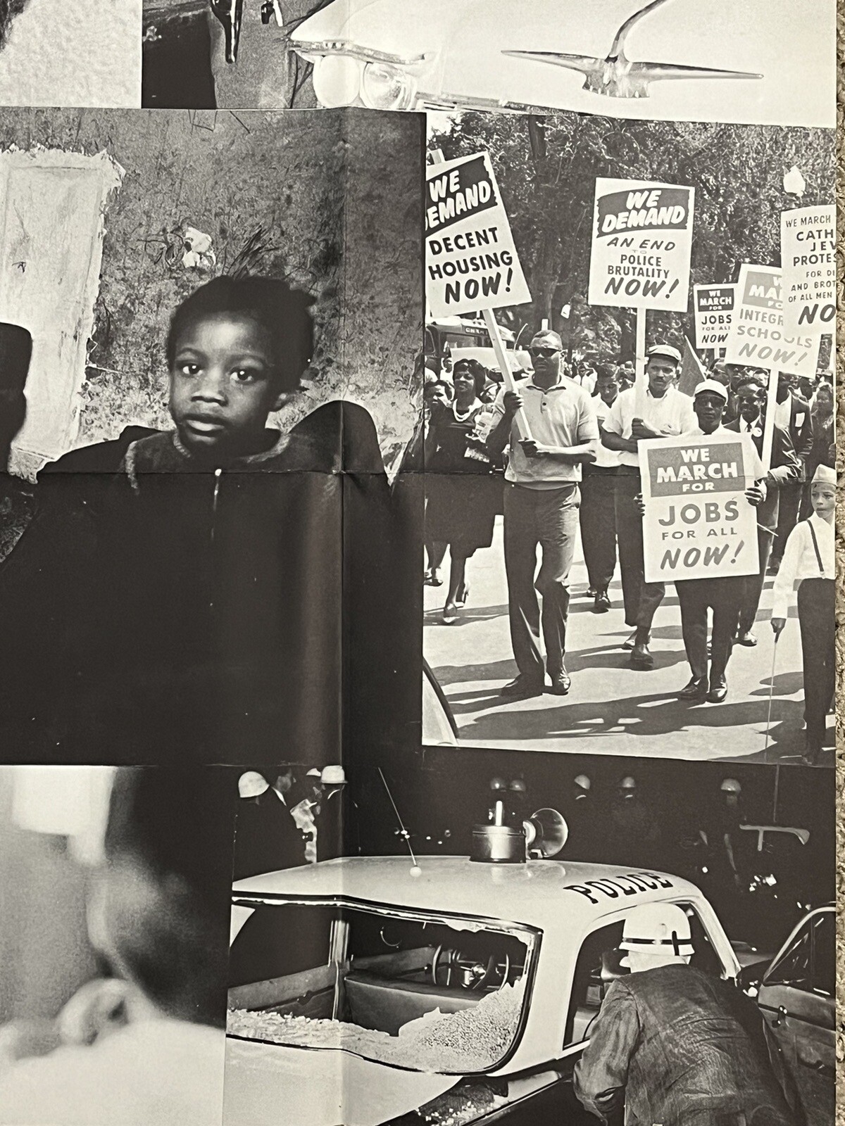 Vintage RARE 1968 Civil Rights Freedom Social Justice Equality Poster 36”X48”