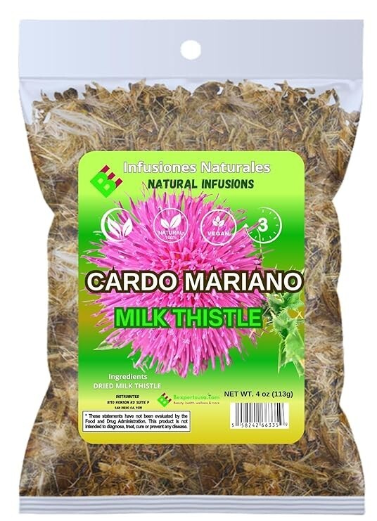Cardo Mariano Herb Tea | Vegan | 100% Pure & Natural Cardo Marin - Milk Thistle