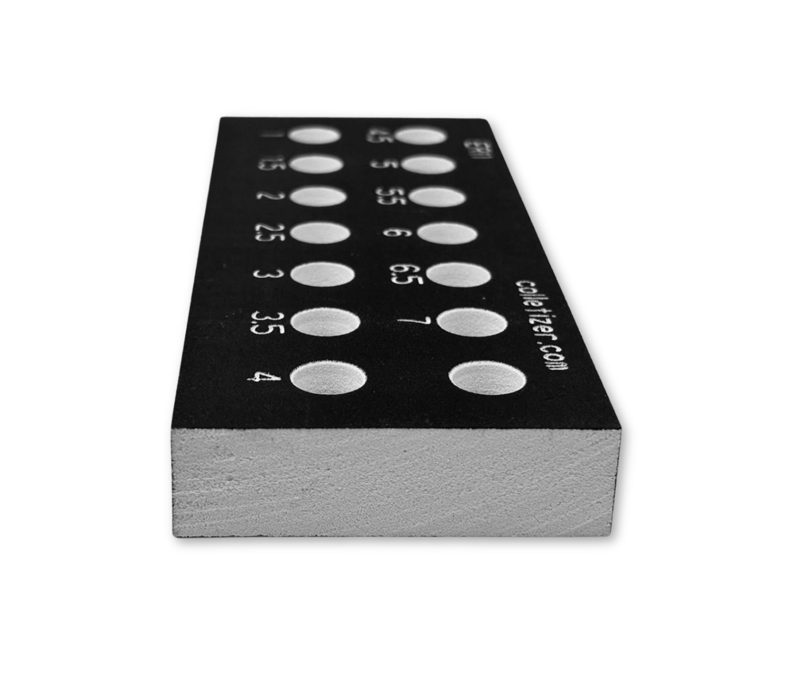 ER11 Collet "Blank", OR Engraved Inch, OR Metric Set Rack, Made of Rustproof PVC