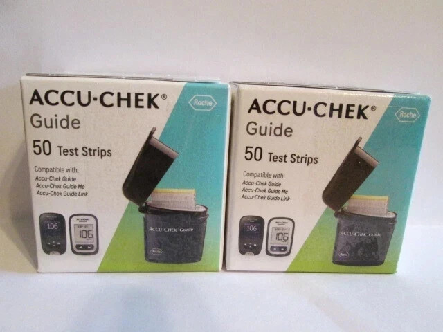 100 test strips Accu- Chek Guide EXP 5/2026+ *See description for more details*