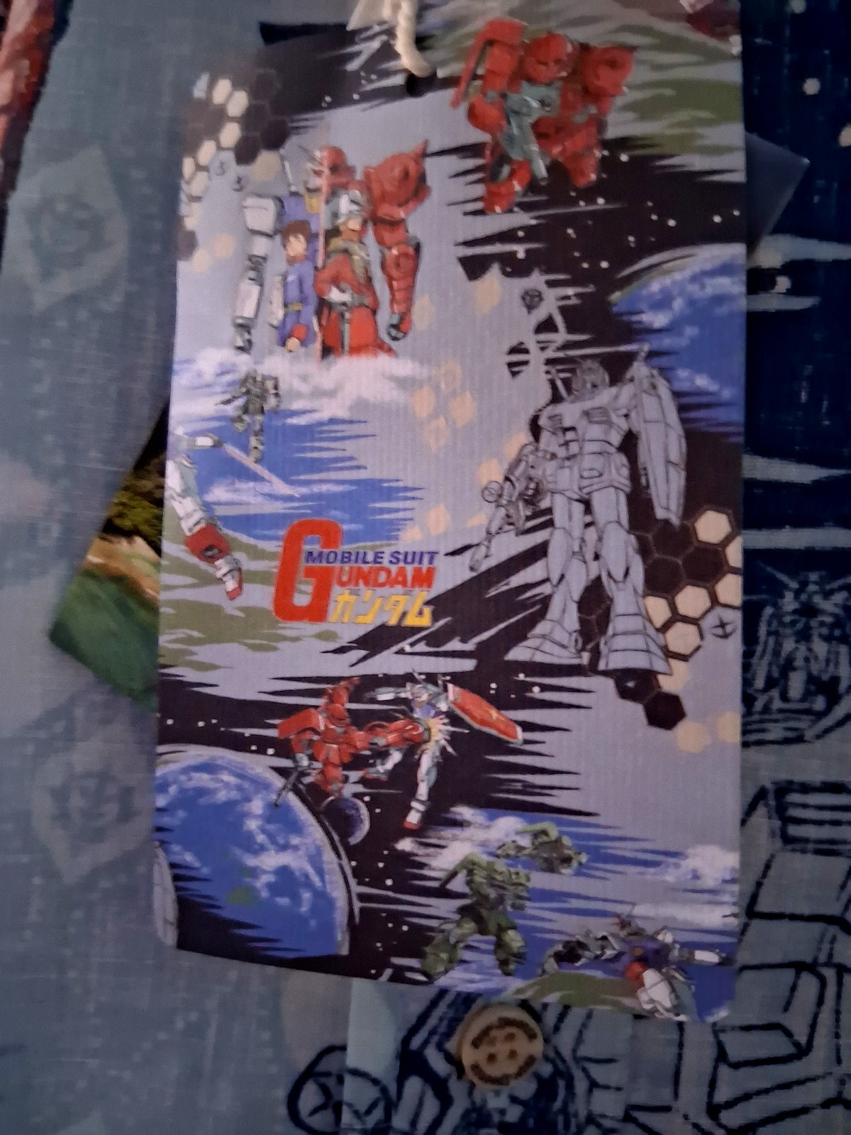 Reyn Spooner Mobile Suit Gundam Men's Sky Button Shirt NWT