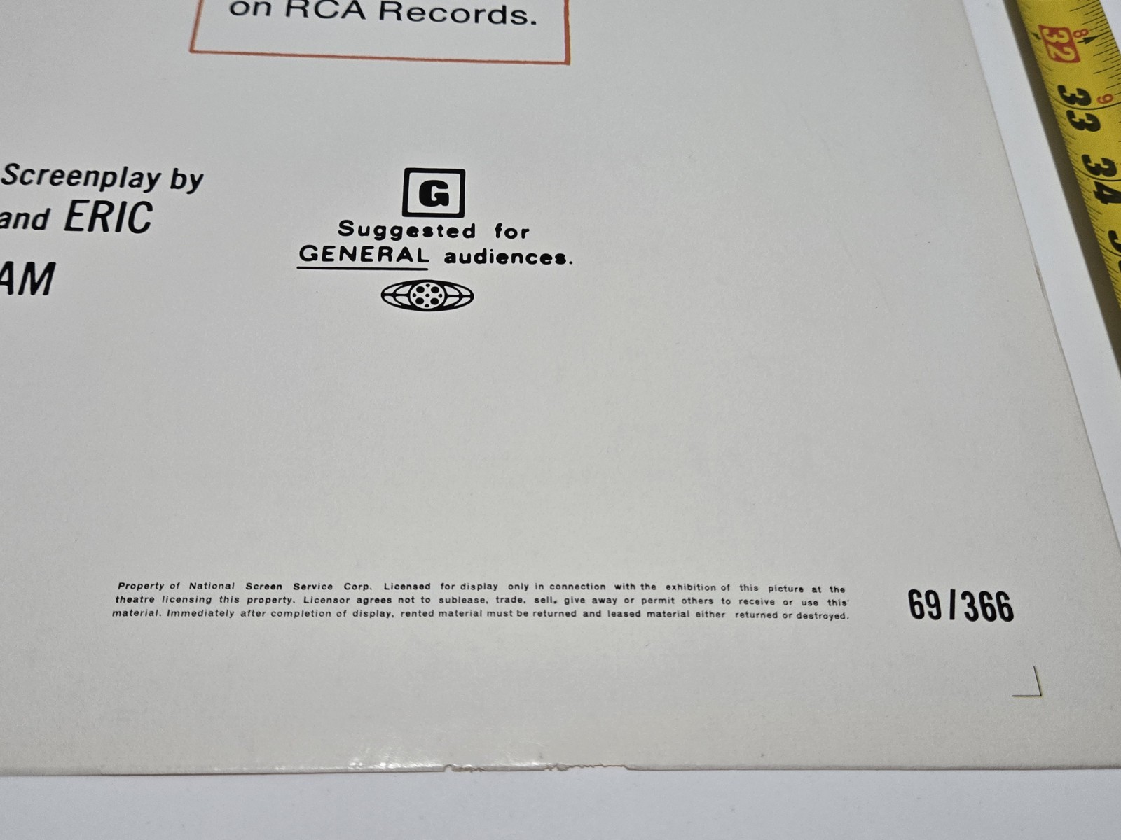 ELVIS PRESLEY Change of Habit 1969 US OG One Sheet MOVIE POSTER Mary Tyler Moore