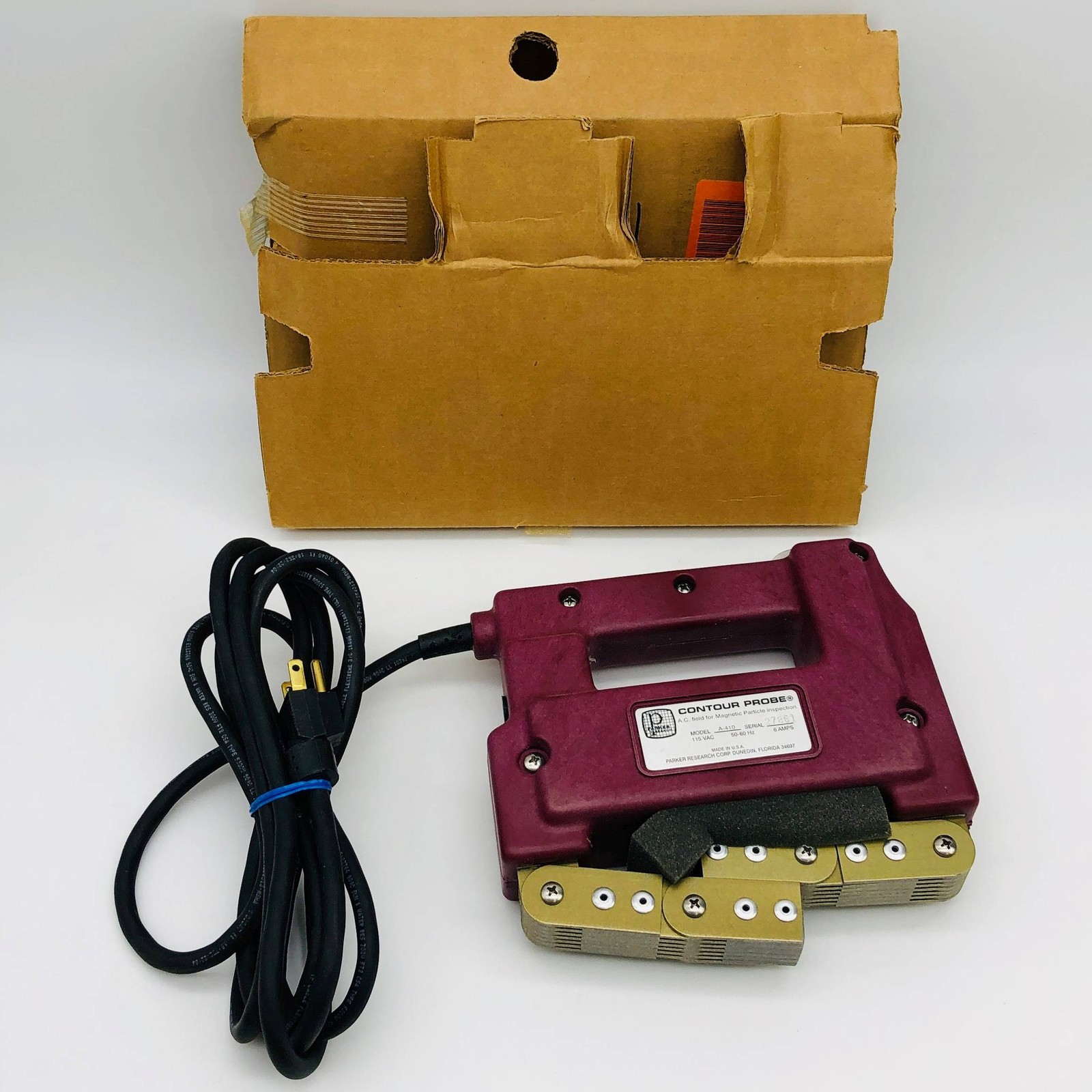 Parker A-410 AC Contour Probe 115Vac 6Amps 50-60hz Magnetic Particle Inspection