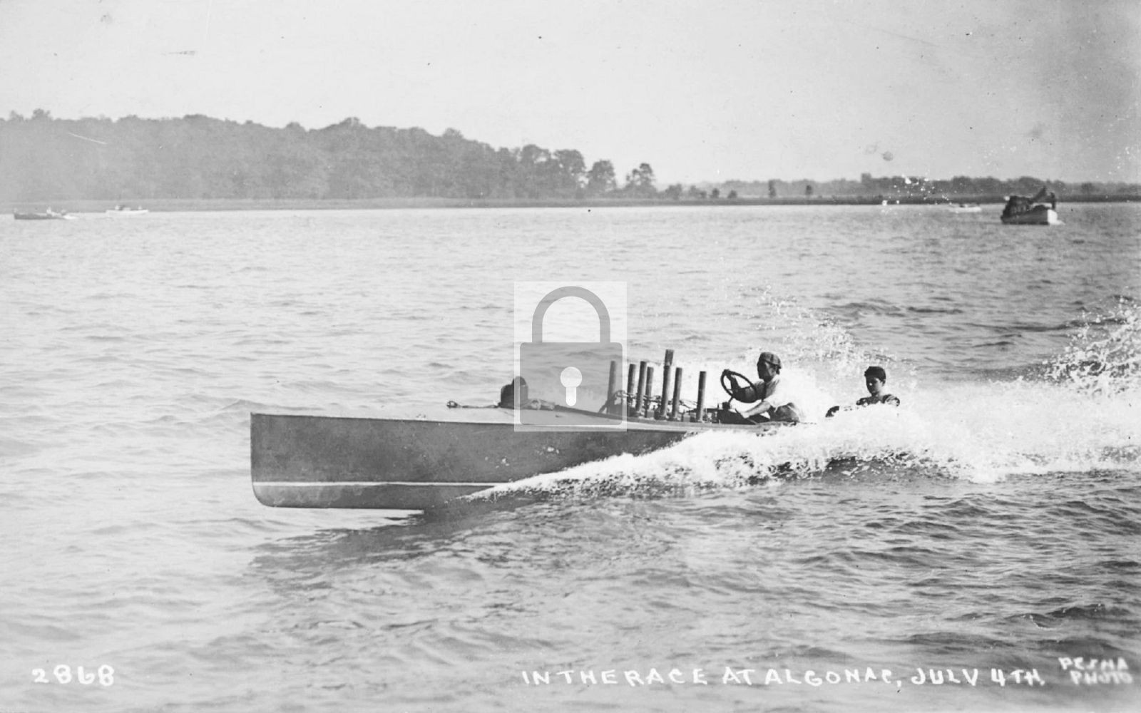 Boat Racing Algonac Michigan MI - Reprint