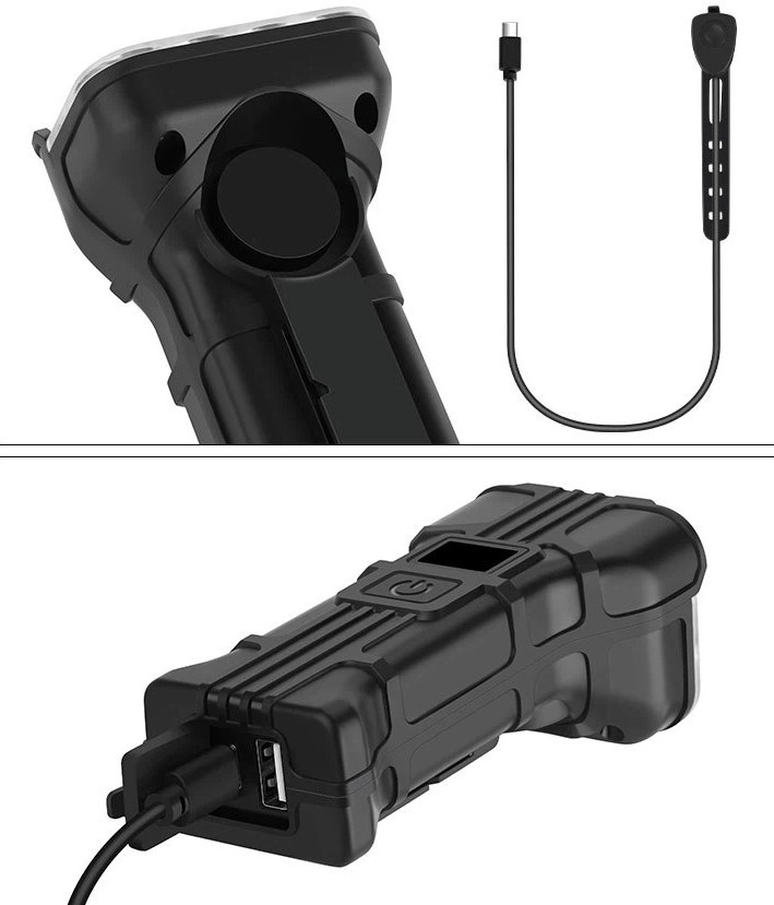 USB Rechargeable LED Bike Light Set Front and Rear Waterproof Cycling Lamp+Horn