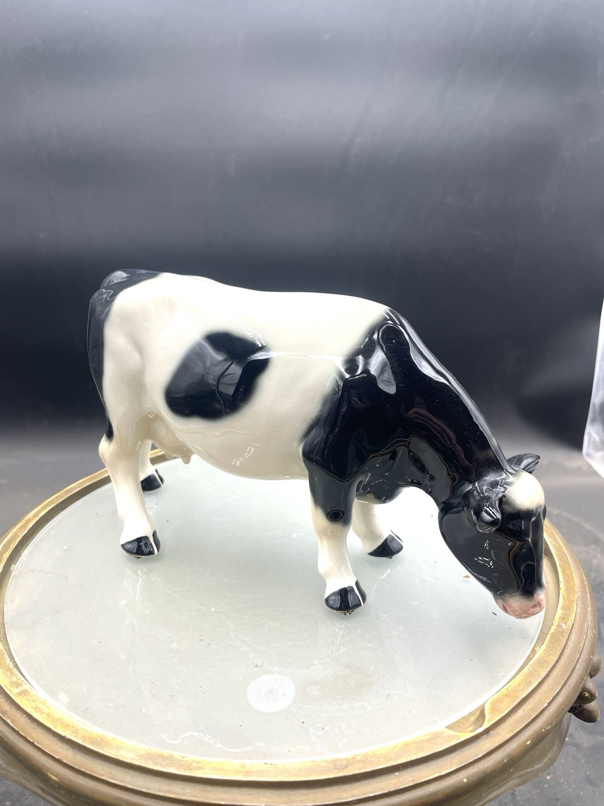 Vintage Coopercraft England 9” Ceramic Cow Figurine VG