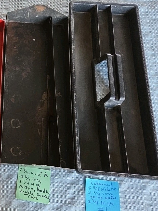 Pick 1 Craftsman Only Tray  18" 20" metal pull out USA  Gray Tool Box