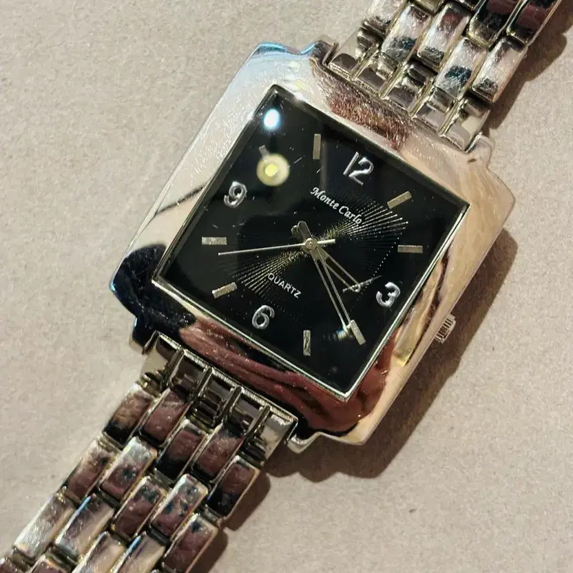 Monte Carlo Vintage Quartz Watch 38mm Steel