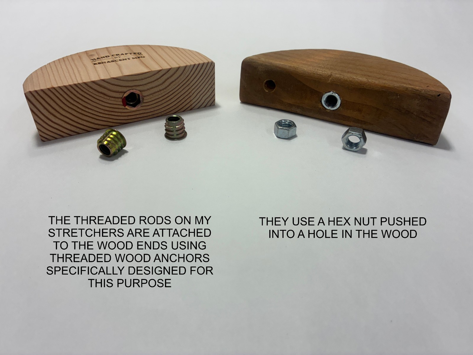 Waistband Stretcher for pants/jeans - 34" to 56" - ALL STEEL & WOOD (Large)